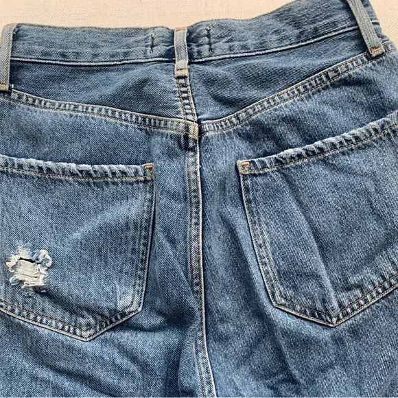Agolde Riley Blue Jean Cropped - Picture 4 of 5